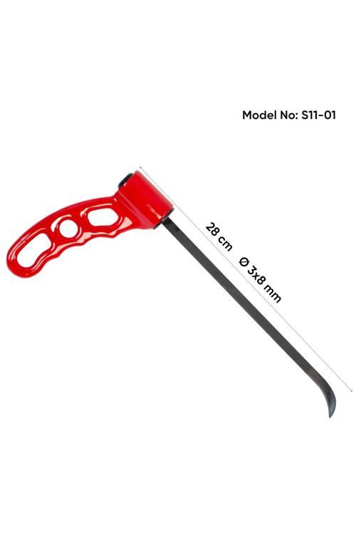 28 Cm 3.8 Mm Çap Tek Taraflı Balina Sustalı Çubuk, Boyasız Göçük Düzeltme Çubuğu, Pdr Çubuk - S11-01