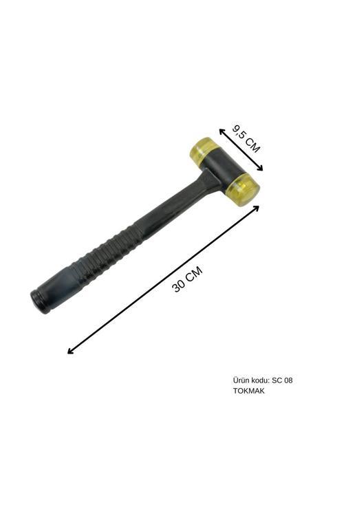 30 Cm Kauçuk Saplı Boyasız Göçük Düzeltme Tokmağı, Pdr Tokmak - Sc-08