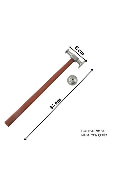 45 Cm Boyasız Göçük Düzeltme Madalyon Çekiç, Pdr Çekiç