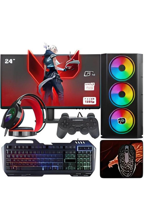 RTX27 Ryzen 5 5500 32GB DDR4 1TB SSD RTX3060 12GB 24'' Oyuncu Masaüstü Bilgisayar
