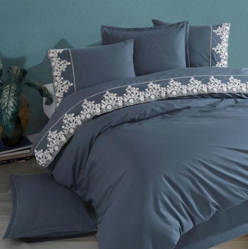 Nevresim Takımı Çift Kişilik Osela V4 İndigo