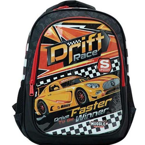 Okul Çantası Drift Car Siyah Mu-9475