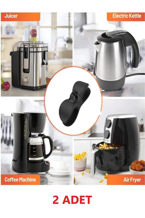 2 Ad Elektrikli Ev Aleti Mutfak Airfryer Fırın Kahve Makinesi Kablo Sarma Düzenleme Toplama Aparatı