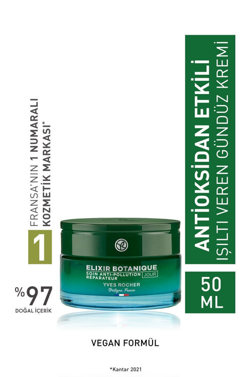 Gündüz Kremi - Yaşlanma Karşıtı Bitkisel Antioksidan Bakım / Elixir Botanique-50 Ml-20975