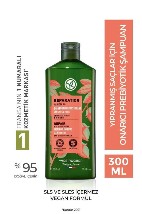 Yıpranmış Saçlar İçin (Reparation) Onarıcı Prebiyotik Şampuan -  Tuzsuz & Vegan-300 Ml