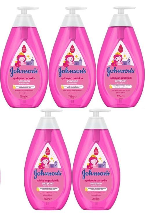 Johnsons Baby Bebek Şampuanı 750ML Işıldayan Parlaklık (5 Li Set)