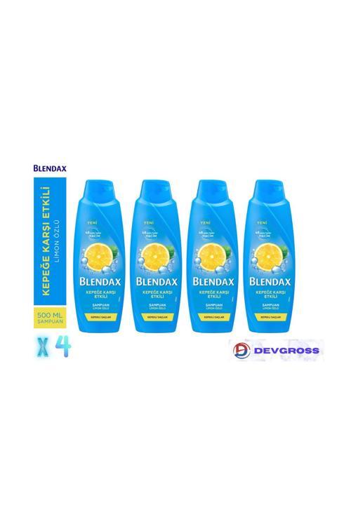 Kepeğe Karşı Etkili Limon Özlü Şampuan 4x500 Ml