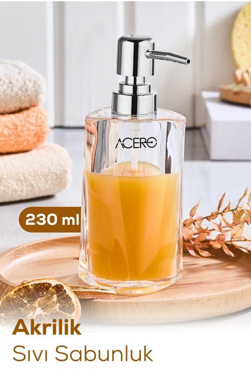 Akrilik Sıvı Sabunluk 230 ml Şeffaf 1995