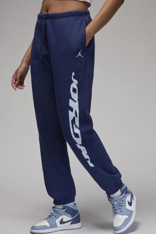 Jordan Brooklyn Fleece Loose Fit Pant HO Gfx Kadın Bol Kesim Eşofman Altı Mavi