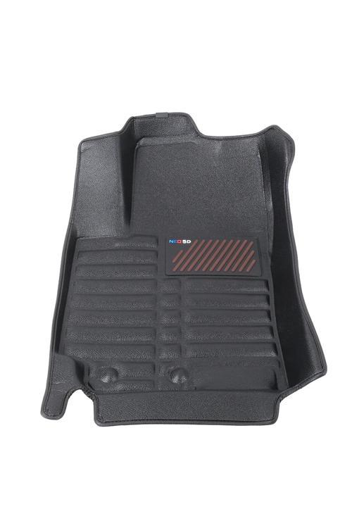 5D Dikişsiz (press) Deri Havuzlu Paspas Siyah Kia Stonic 2018-2025 ile uyumlu