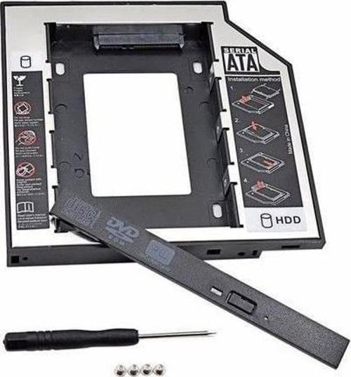 Ssd Caddy 9.5 Mm Dvd To Ssd Kızak 2 Hdd  Bağlama