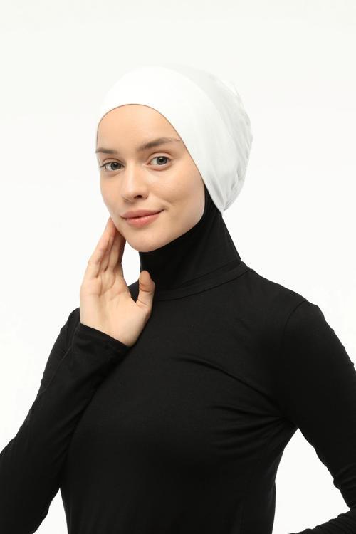 Geçmeli Lastikli Tesettür Bone