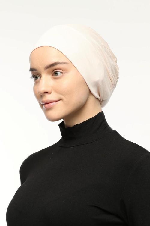 Geçmeli Lastikli Tesettür Bone