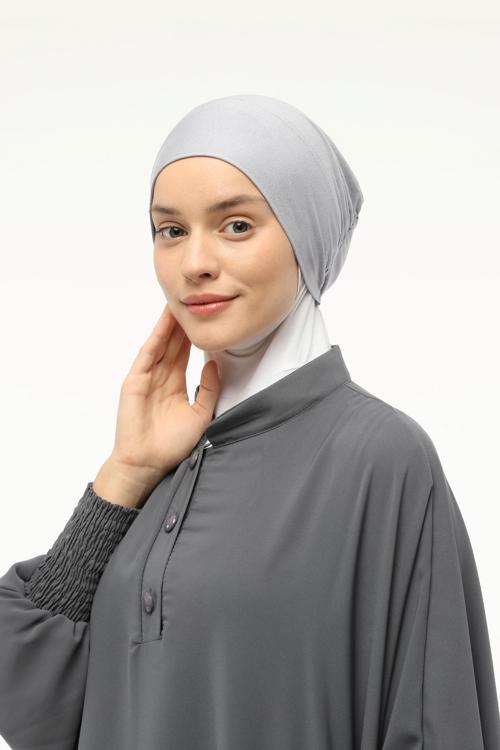 Geçmeli Lastikli Tesettür Bone