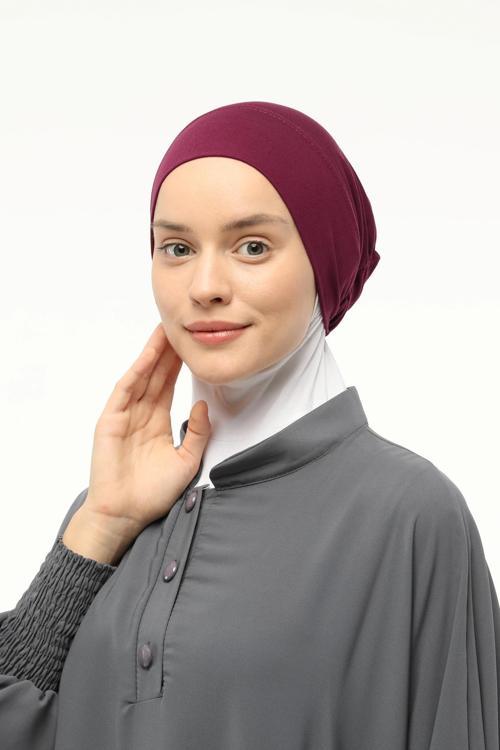 Geçmeli Lastikli Tesettür Bone