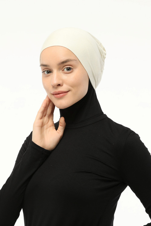 Geçmeli Lastikli Tesettür Bone