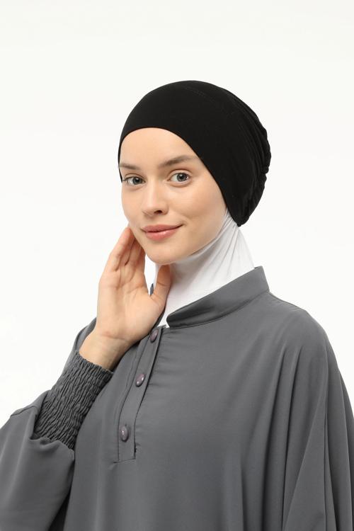 Geçmeli Lastikli Tesettür Bone