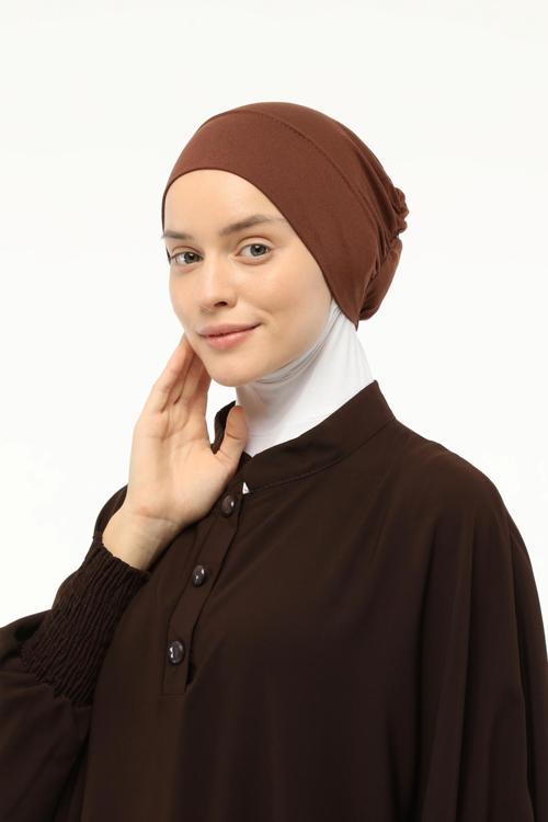 Geçmeli Lastikli Tesettür Bone