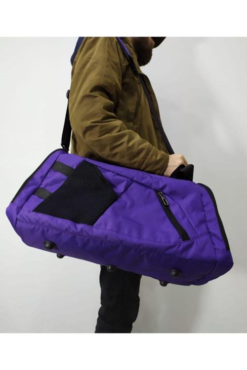 Unisex Mor Seyahat Spor Sırt Çantası