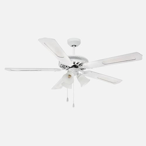 Karayel 132cm Bakır Motor 3 Lambalı Tavan Vantilatörü Beyaz