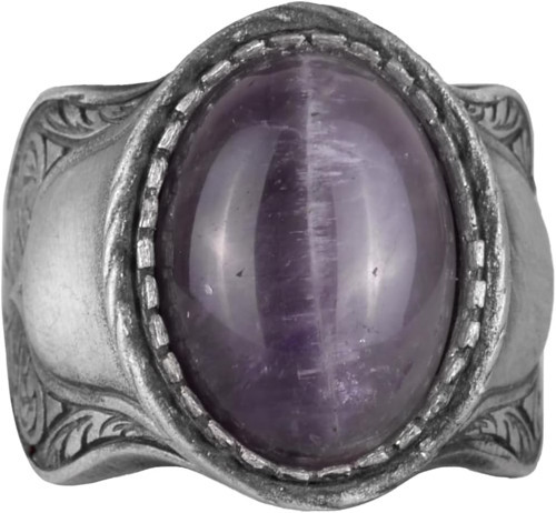 Doğal Taş Yüzük, 925 Ayar Gümüş Yüzük, Amethyst