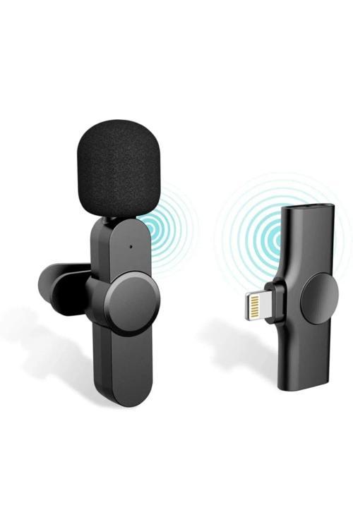 Iphone Girişli Telefon Uyumlu Wireless Youtube Tiktok Yayın Kablosuz Yaka Mikrofonu