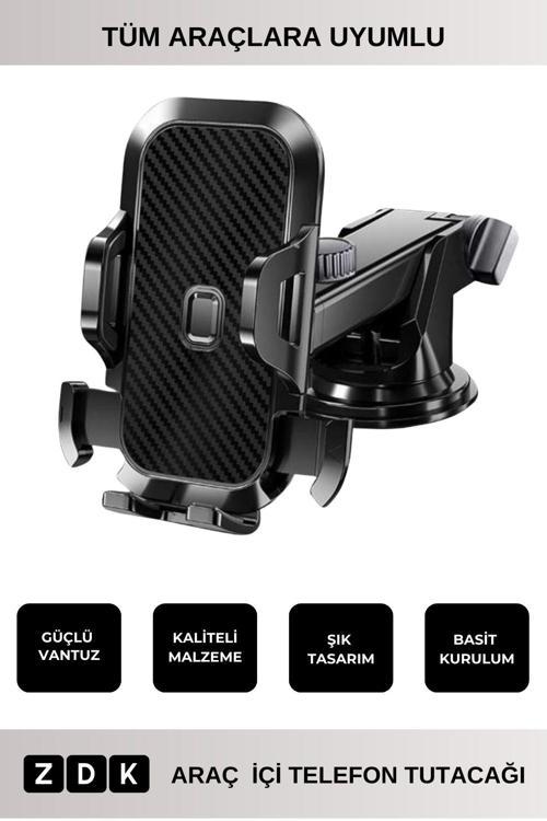 Cep Araç Telefon Uzayabilen Vantuzlu Tutucu Oto Araba Içi Telefon Tutacağı Cam Ve Torpido