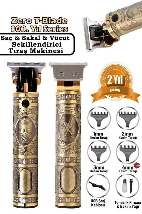Rc-T99 Profesyonel Kuaförlerin Tercihi Saç Ense Sakal Çizim Lazer Epilasyon Öncesi Tıraş Makinesi
