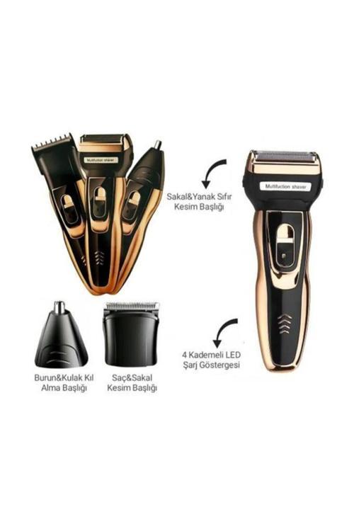 Kablosuz Insua Hk-450 Sakal Traş Makinesi Beyaz Islak 1-3 6 Yıl Vücut