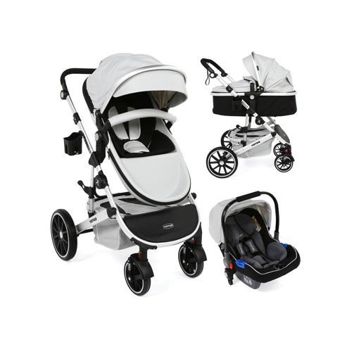 Capsule Egg Travel Sistem Bebek Arabası Gri Silver