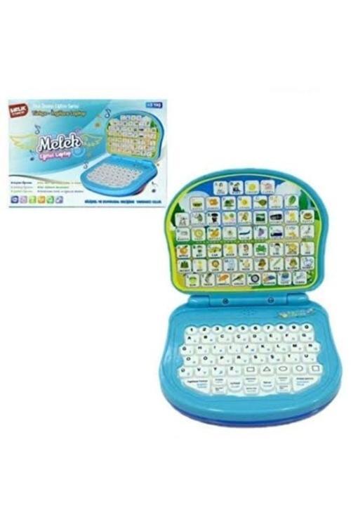 Türkçe Ingilizce Eğitici Laptop Eğitici Öğretici Oyuncak Leptop-Mavi