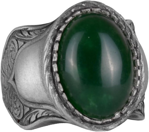 Doğal Taş Yüzük, 925 Ayar Gümüş Yüzük, (Jade)