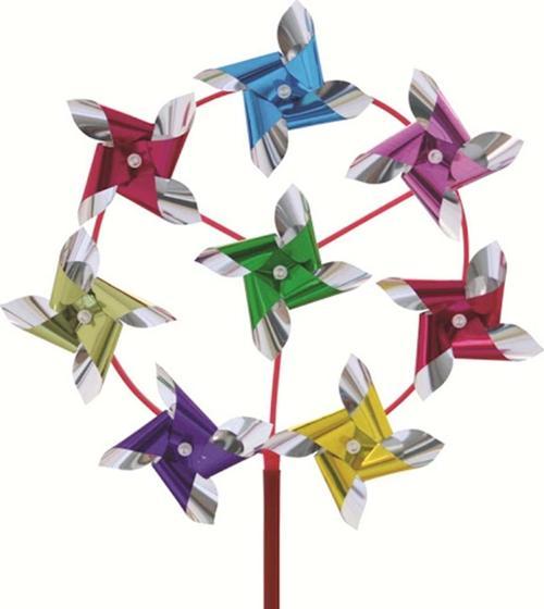 Kardesler Oyuncak Mini Rüzgar Gülü Janjanlı 33 Cm Çap 280042 (Karışık Model 1 Adet)