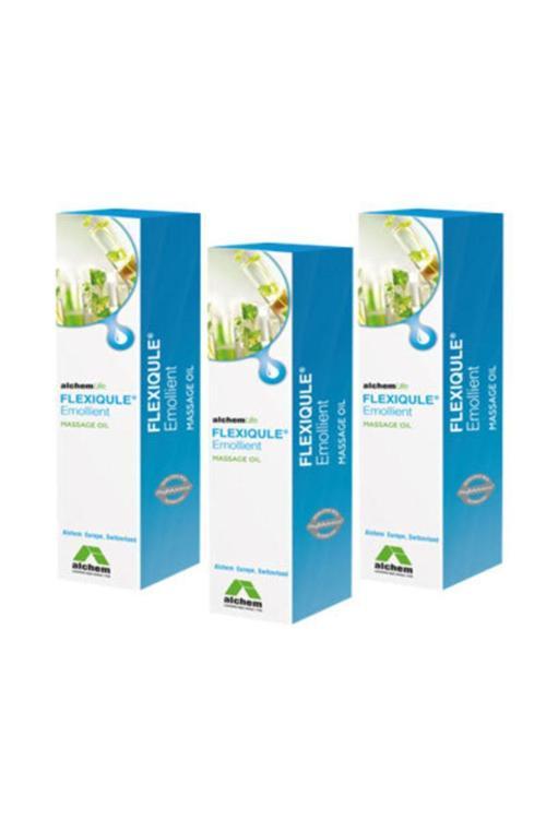 Flexiqule Emollient Masaj Yağı 3'lü Paket