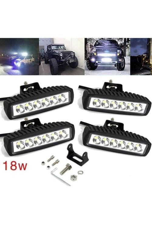 Sis Lambası 18 Watt Ultra Güçlü Gündüz Ledi 6 Ledli Off Road Sis 12/24 V