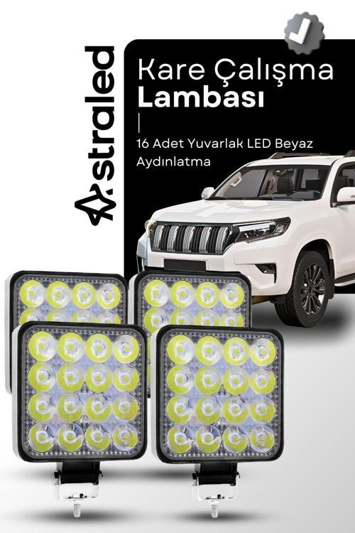 12-24V 16 Led 4 Adet Offroad Atv Kamyon Tır Traktör İş Makinesi