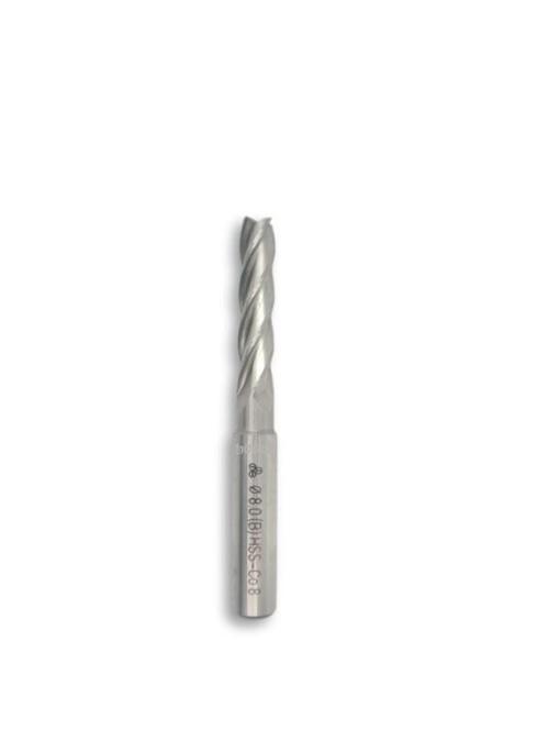 Makina Takım HSSE CO8 DIN 844/BN Parmak Freze(Uzun) 8mm - MTE B00276220800