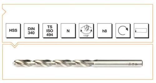 Makina Takım HSS DIN 340 RN Matkap Ucu 7.9 mm - MTE B00007200790