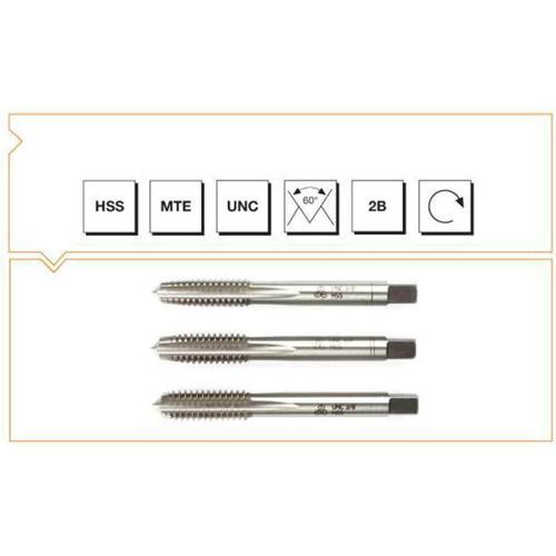 Makina Takım 3/4X10 HSS Normu USA Normal Vidalı 3'lü Takım Kılavuzu UNC B00100141905
