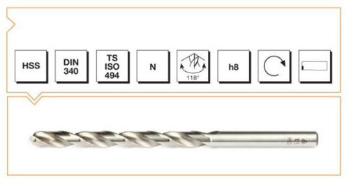 Makina Takım HSS DIN 340 RN Matkap Ucu 1.8 mm - MTE B00007200180