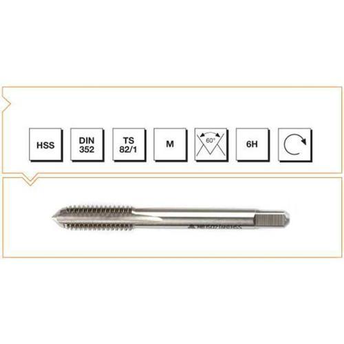 Makina Takım M6 HSS DIN 352 Metrik Normal Vidalı Kılavuz - Son - MTE B00104040600