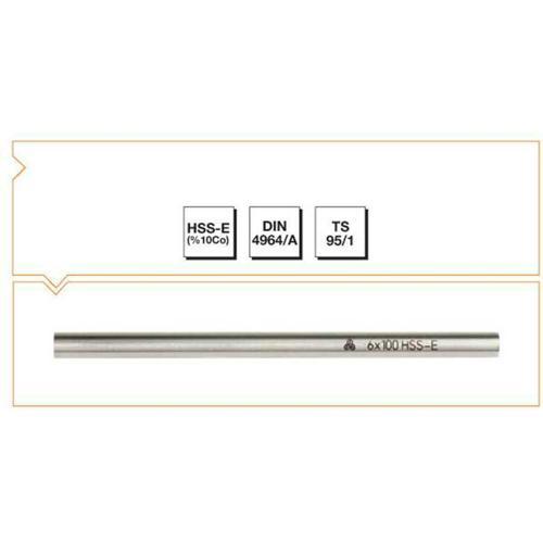 Makina Takım HSS-E (%10Co) DIN 4964/A Yuvarlak Kesitli Torna Kalemi-10X160 - MTE B00420010160