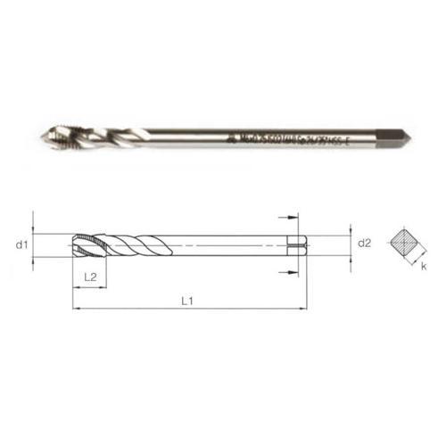 Makina Takım M12X1.5 Hss-E Din374/C İnce Diş Helis Mak. Kılavuzu - MTE B00105790006