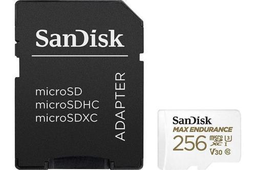SanDisk Max Endurance 256GB 100/40MB/s microSDXC C10 V30 Adaptörlü Hafıza Kartı SDSQQVR-256G-GN6IA