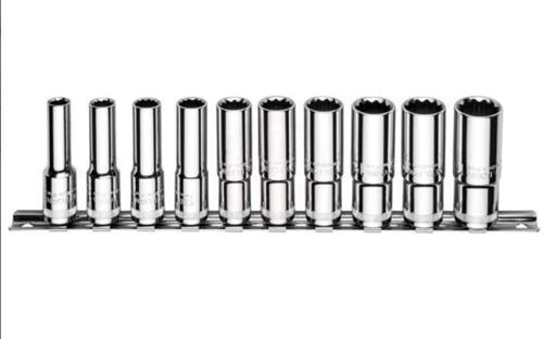 Ceta 10 Parça 3/8” 12 Köşe (Yıldız) Derin Lokma Anahtar Takımı - C14-RB10