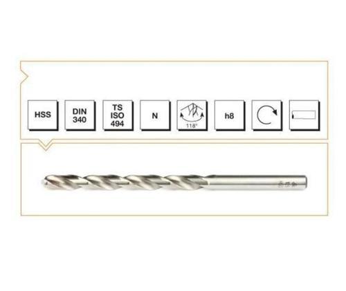 Makina Takım HSS DIN 340 Silindirik Saplı(Uzun)Matkap Ucu 5.2 mm-MTE B00007200520