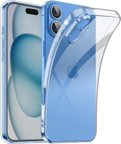 Apple iPhone 16 Kılıf Süper Silikon Şeffaf