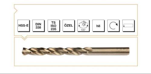 Makina Takım HSSE DIN 338 RN Altın Seri Matkap Ucu 5.2 mm - MTE B00005000520
