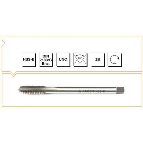 Makina Takım 5/8X11 HSS-E DIN 2183/C USA Normal Vidalı Düz Kanallı Makina Kılavuzu-UNC - MTE B00105951587