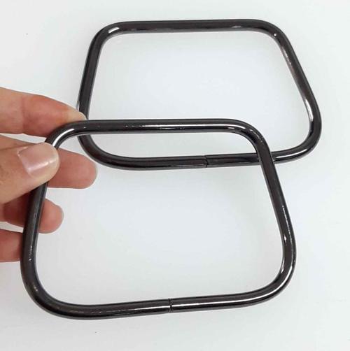 11X8 Cm Füme Renk Metal Çanta Sapı